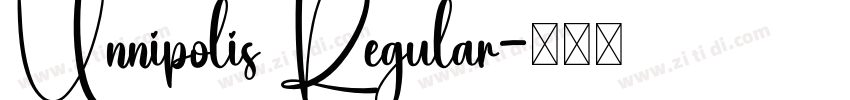 Unnipolis Regular字体转换